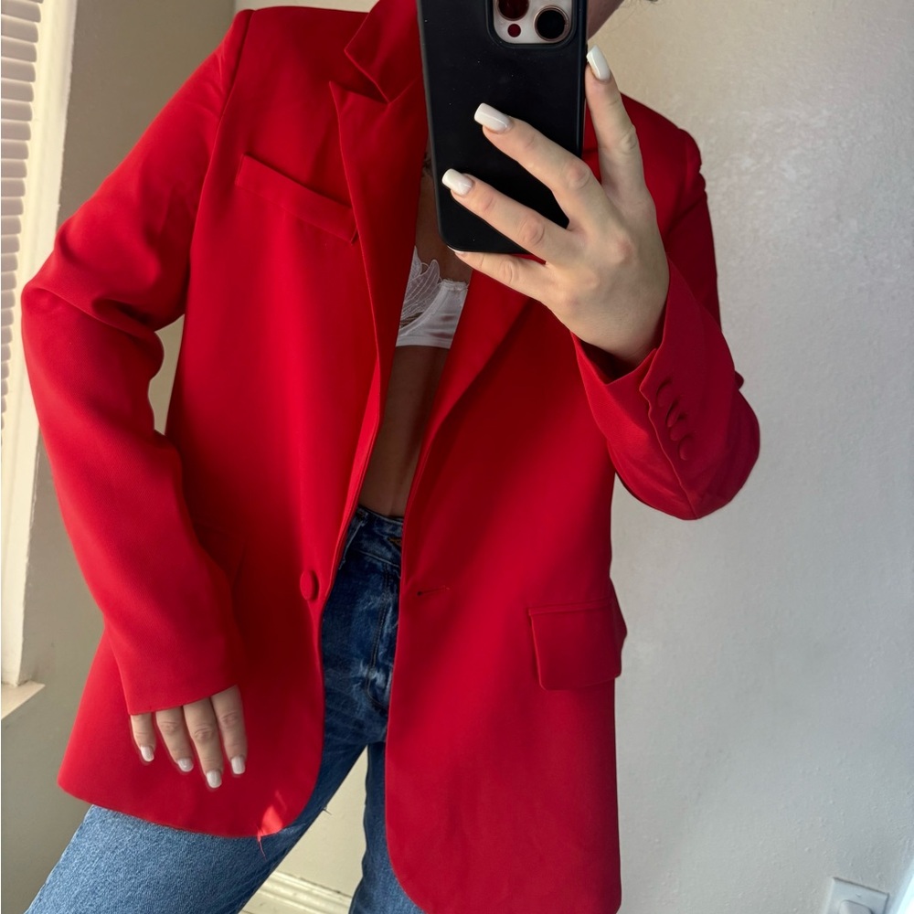 Showpo Bold Red Blazer